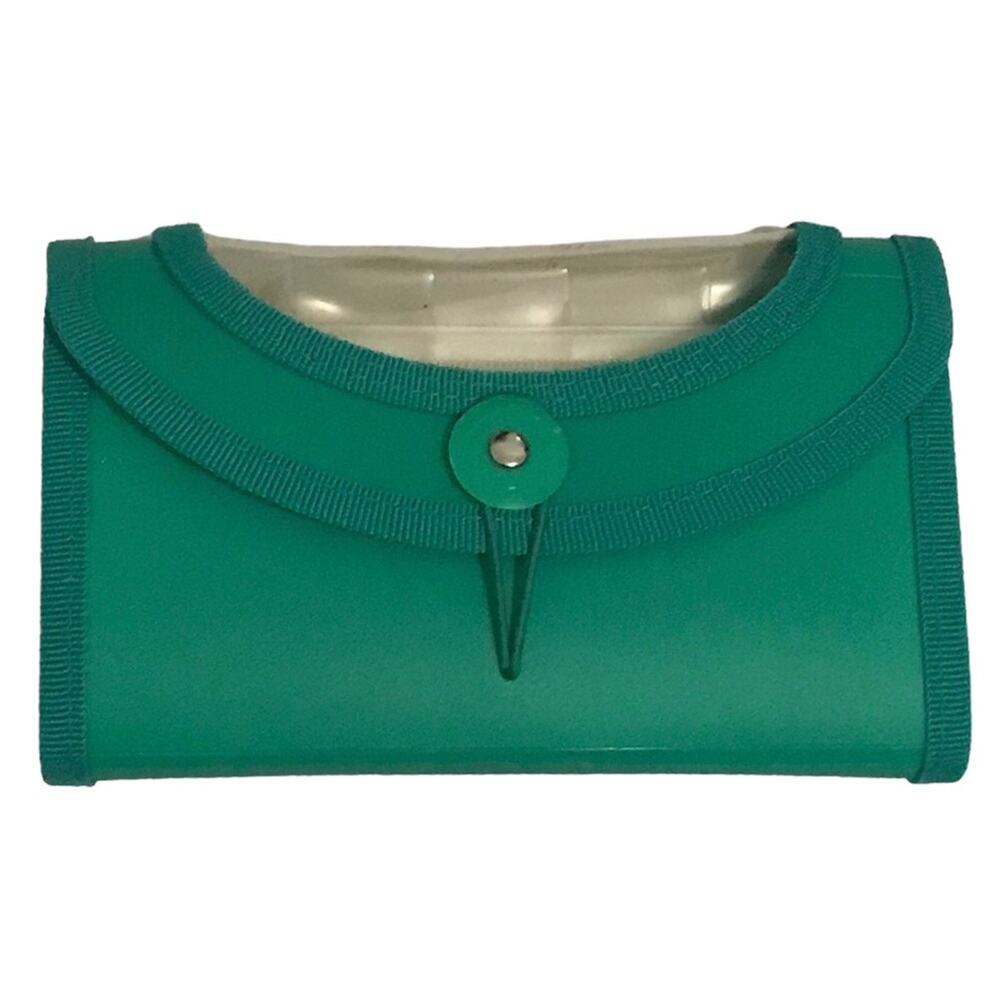 Green small Accordion File (string is stretched)